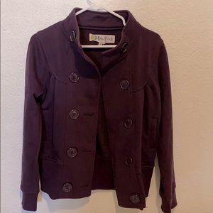 Purple pea coat style jacket